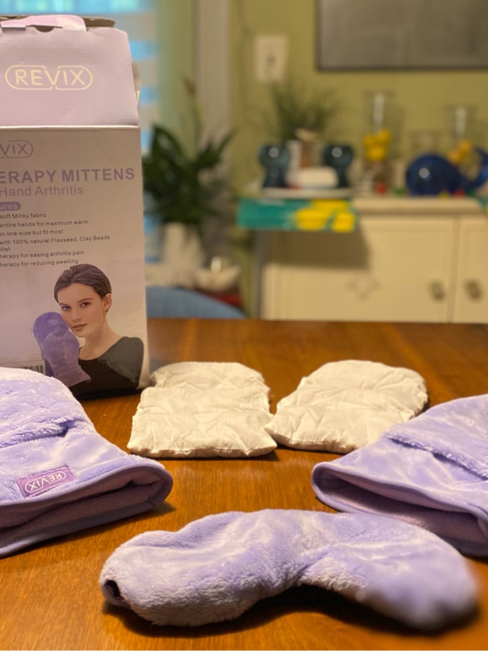 Lavender Therapy Mittens & Heat Pack Set for Hand Arthritis